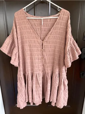 EUC Free People Kaylani Tunic Oversized Small thumbnail 1