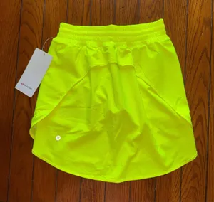 Lululemon Hotty Hot Skirt High Rise Long Highlight Yellow Size 4 NWT thumbnail 1