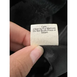 Gallery Coat Sz Large Black‎ Faux Fur Hooded Luxurious City Formal Designer thumbnail 11