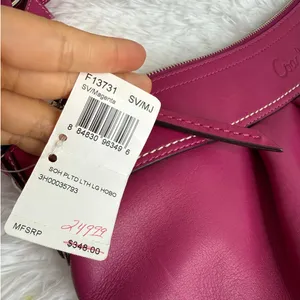 NWT y2k COACH Soho Pleated Leather Large Hobo Shoulder Bag F1373100 thumbnail 15