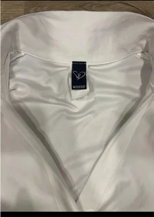 White Windsor Crop Top Long Sleeve S thumbnail 7