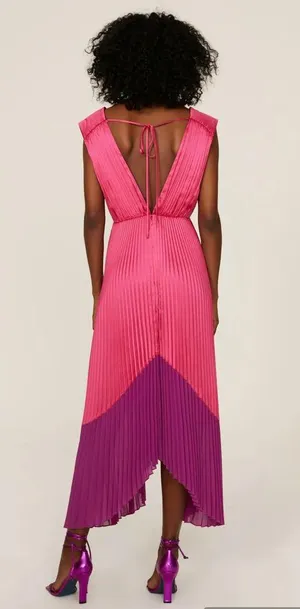Amur Amelia Formal Occasion Pleated Midi Dress thumbnail 7