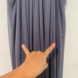 David’s Bridal Long High Neck Mesh Gown | Pewter | Size 6 | Formal Bridesmaid Pr thumbnail 5