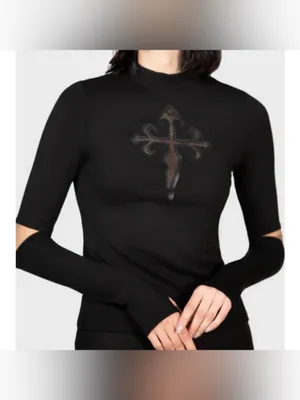 Killstar Laverna long sleeve top size Small thumbnail 3