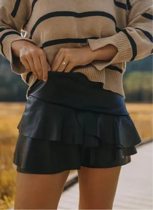 Vestique Leather Skort thumbnail 1