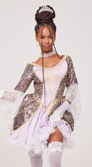 NEW Yandy Bridgerton Regency Queen Dress Costume Size Small thumbnail 1