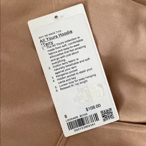 LULULEMON All Yours Hoodie Sweatshirt *French Terry in Beech Wood Size 8 NWT thumbnail 6