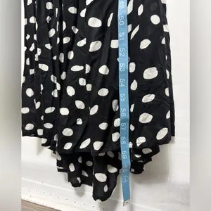 GB Black & White Polka Dot Maxi women’s size XS Dress Deep V Open Back(E47)✨ thumbnail 4