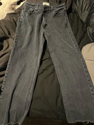Abercrombie & Fitch Curve Love Baggy Low Rise Jean thumbnail 1