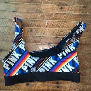Victoria’s Secret Pink Ultimate rainbow M yoga sporty bra thumbnail 2