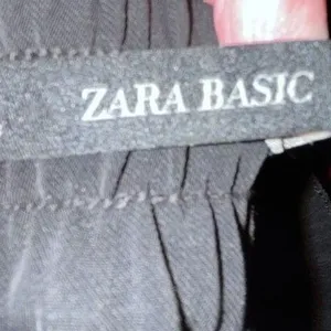 Zara Basic Womens Black High Waisted Straight Leg‎ Dress Pants Size M NWT thumbnail 5