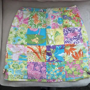 Vintage White Label Lilly Pulitzer Patchwork Skirt thumbnail 1