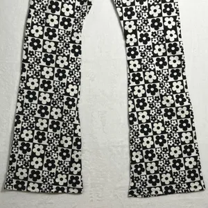 Wild Fable Women's Black White Flower‎ Power Flare Pants Size S thumbnail 9