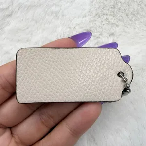 2" COACH White Fob Bag Charm Hang tag Hangtag thumbnail 2