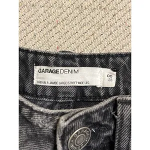 Garage Denim Street Wide Leg Black Distressed Jeans Size 00/23 Y2K thumbnail 8