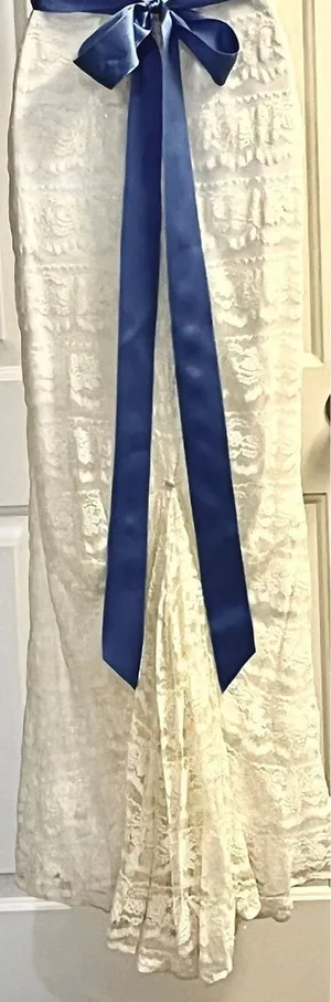 David’s Bridal Galina Ivory Wedding Dress- Size 8 thumbnail 7