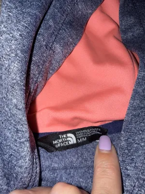 The North Face Fave Pullover Hoodie Women's, Grey with Pink Logo, Size M thumbnail 4