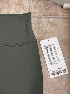 Lululemon Leggings Green 25" Wunder Under thumbnail 2