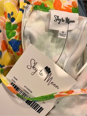 🌼Nwt Sky To Moon Yellow Floral Mini Dress Size Small🌼 thumbnail 4