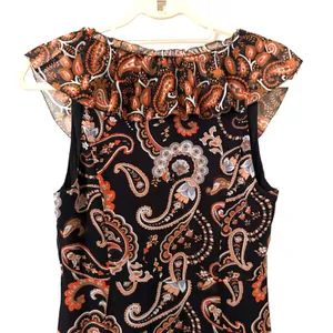 ARITZIA Wilfred Paisley Ruffled Maxi‎ Dress Sz 2 thumbnail 4