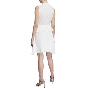 Club‎ Monaco Raelee Sleeveless V-Neck Peplum Dress Size 0 White thumbnail 2