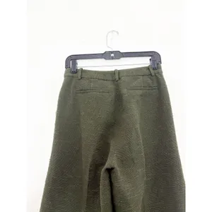 L’agence Pilar Tweed Wide Leg Pants Size 2 Green Textured Chic Quiet Luxury thumbnail 10