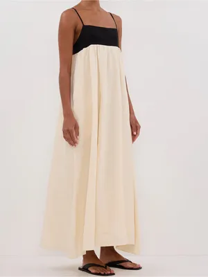 Dissh Elena buttermilk linen quiet luxury dress Size: 8 thumbnail 3