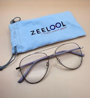 ZEELool Lightweight Gold Aviator Glasses Frame, Unknown prescription thumbnail 1