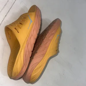 HOKA One One Unisex Orange Yellow Molded Ora Recovery Slide Sandals Size W10 M8 thumbnail 8