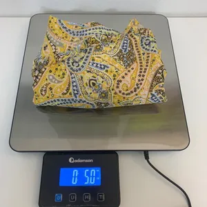 Ann Taylor Womens M Yellow Paisley Smocked Hem Wrap V-Neck Blouse Long Sleeve thumbnail 8