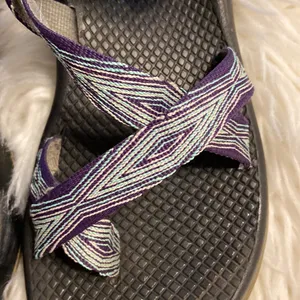Chaco Sandals size 8 good condition color purple blue see all photos thumbnail 2