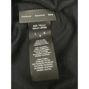 Proenza Schouler Womens Deep V Neck Maillot One Piece Swimsuit Black Size L/G thumbnail 5