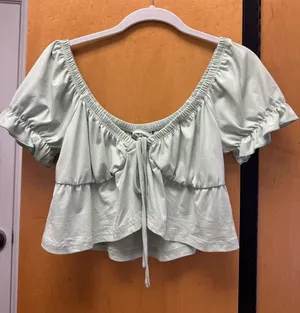 Light green crop top thumbnail 1