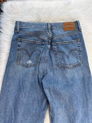 Levi’s Ribcage Straight Light Wash Distressed After Love Jeans thumbnail 9