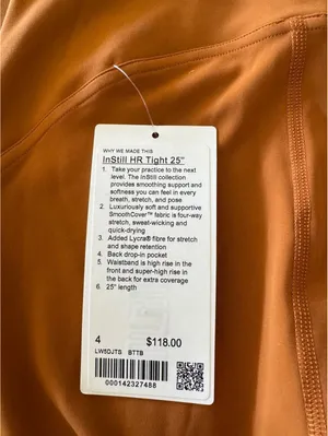 Lululemon Instill High Rise 25” Butternut Brown Size 4 NWT thumbnail 5