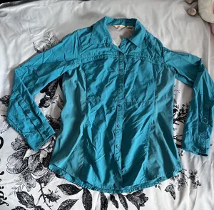 ASCENT Lightweight blue-green sun shirt with that perfect washed, outdoorsy patina thumbnail 1