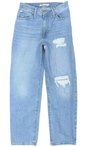 Levi’s ’94 Baggy Destructed Jeans Light Wash High Rise Straight Leg Size 25 x 31 thumbnail 1