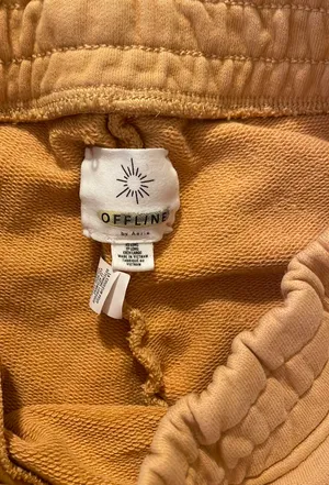 Aerie Offline Yellow Sweats thumbnail 4
