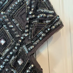Adrianna‎ Papell Bluish/Gray Beaded Dress Size 4P thumbnail 8