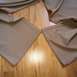 Halara Flex High Waisted Zipper Pocket Shirred Straight Work Pants Beige S NWT thumbnail 11