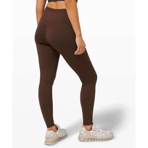 Lululemon Fast and Free High-Rise Tight 28 Brushed Nulux Brown Earth Size 6 thumbnail 2