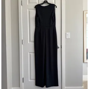 Sachin & Babi Loretta Gown Navy 6 NWT Stretch Crepe Plunge V-Neck Formal Evening thumbnail 5
