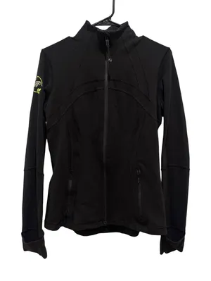 Lululemon Define Jacket Womens 10 Black Full Zip Embroidered Logo thumbnail 1