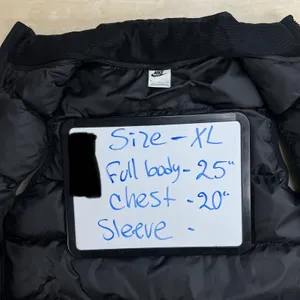 Nike Puffer Vest Womens XL Black Full Zip Quilted Insulated Sleeveless Jacket thumbnail 6