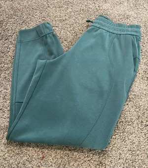 Lululemon Brushed Softstreme Ribbed High-Rise Jogger Green Jasper size 10 thumbnail 1