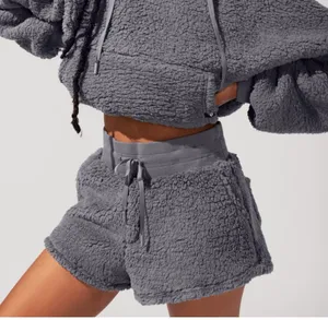Pop flex Faux Sherpa Shorts thumbnail 2