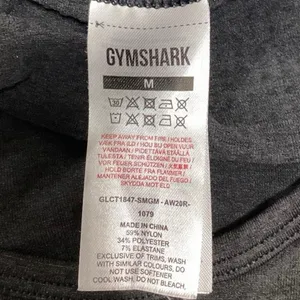 Gymshark Women's Black Crew Neck Long Sleeve Activewear Sports Crop Top Size M thumbnail 3