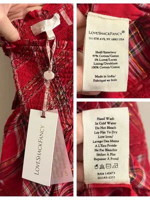 LoveShackFancy Deanna Halter Dress Large thumbnail 10