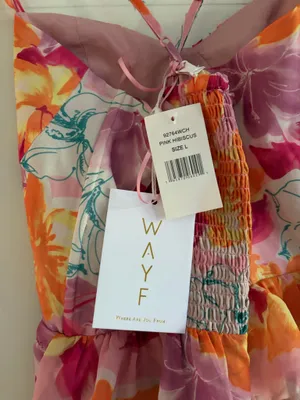 WAYF Hibiscus Floral Ruffle Maxi Dress thumbnail 6