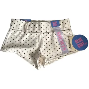 Blue Riot XO Polka Dot Shorts Womens Medium Cream Black Limited Edition Summer thumbnail 2
